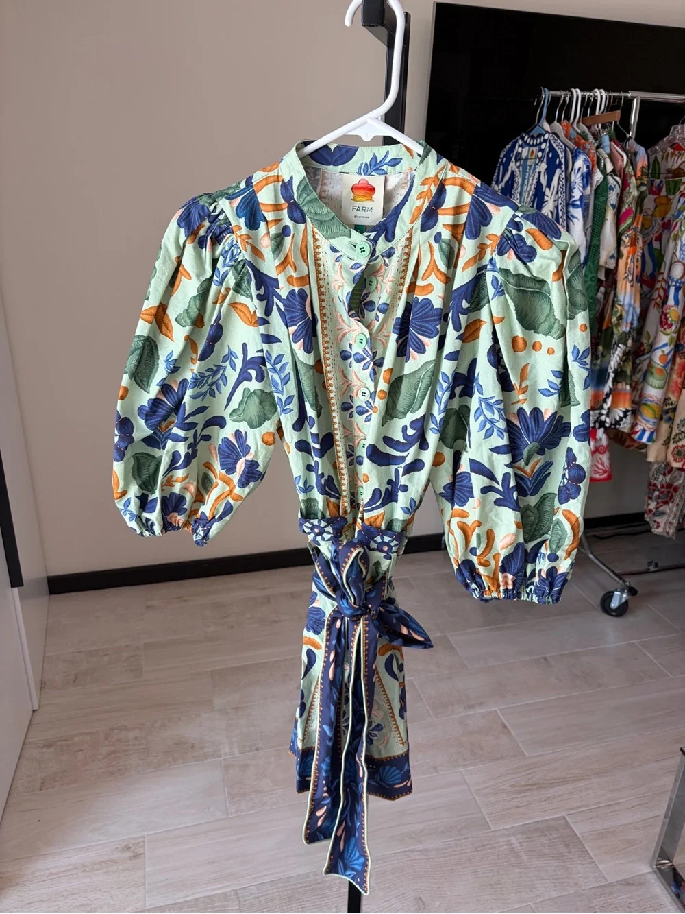 Farm Rio Ocean Tapestry Romper - Picture 6 of 9